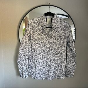 Women's Paisley Print Long Sleeve Snap Stretch Western Shirt